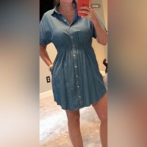 MICHAEL Michael Kors Blue Denim Dress